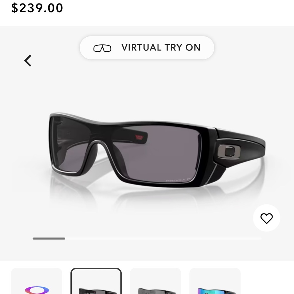 Oakley Black Sunglasses with Gray Lenses